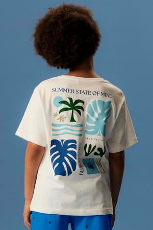 T-shirt met backprint wit