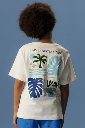 T-shirt met backprint wit