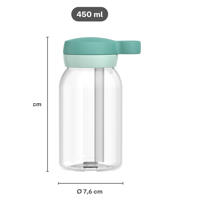 thumbnail: Mepal Campus waterfles met rietje (450 ml)