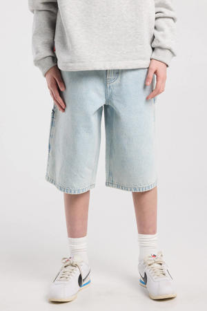 short light blue denim
