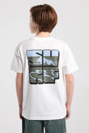 T-shirt met backprint wit
