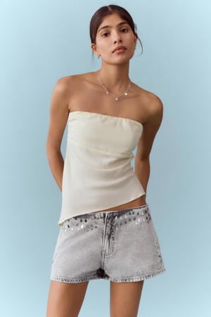 denim short grey denim