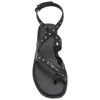 thumbnail: MANGO TEEN leren sandalen zwart met studs