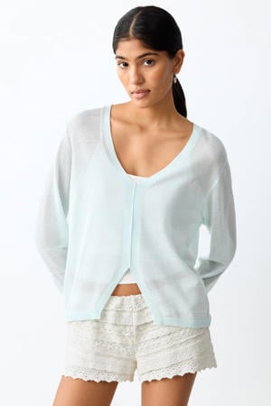 casual short wit gebreid