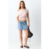 MANGO TEEN off shoulder top lichtroze