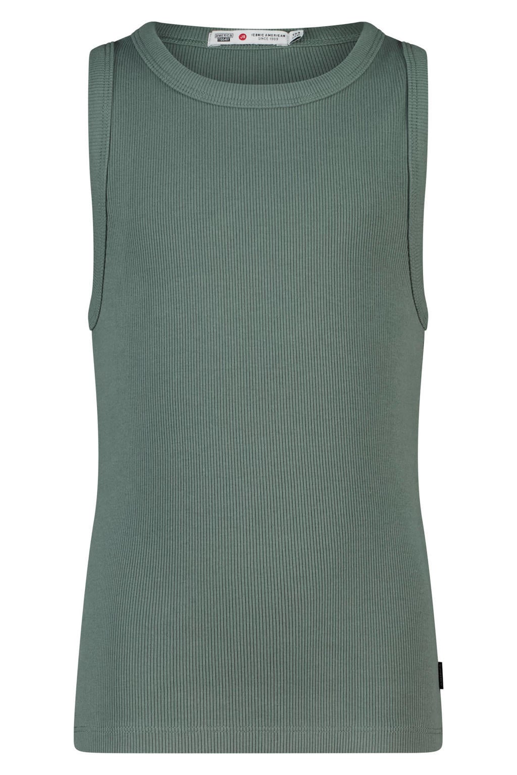 America Today tanktop - donkergroen