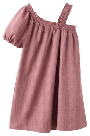 one shoulder jurk roze