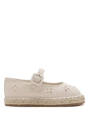 espadrille sandalen wit