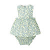 Mango Kids jurk + bloomer lichtgeel/blauw