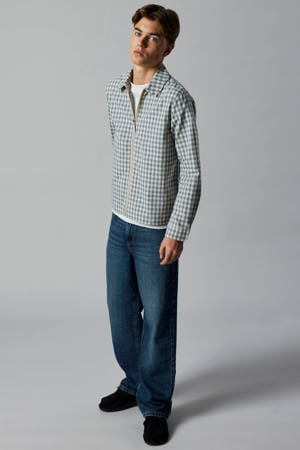 straight leg jeans - donkerblauw