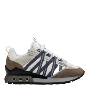 sneakers wit/bruin