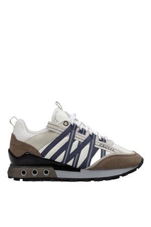 sneakers wit/bruin