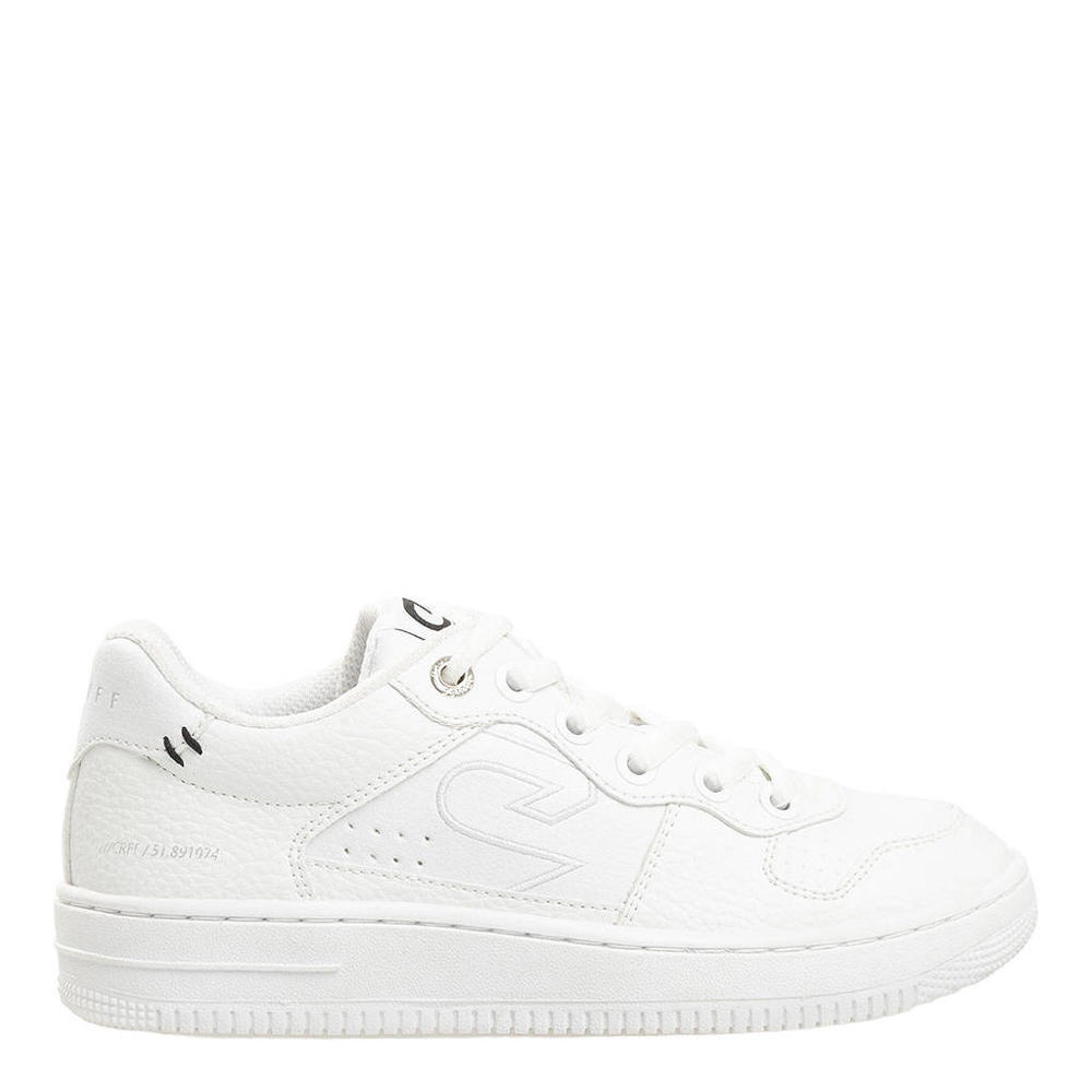 Witte jongens Cruyff sneakers van sportleer met veters