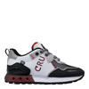 Cruyff leren sneakers wit/rood/zwart