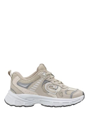 sneakers zand/zilver/wit