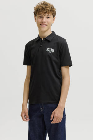 polo met print - zwart