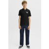 JACK & JONES JUNIOR polo met print - zwart