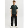 JACK & JONES JUNIOR polo met print - donkergroen