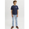 JACK & JONES JUNIOR T-shirt met backprint - donkerblauw