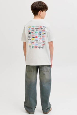 T-shirt met backprint - wit