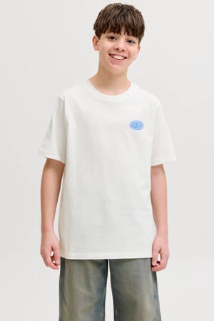T-shirt met backprint - wit