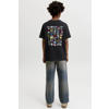 JACK & JONES JUNIOR T-shirt met backprint - zwart