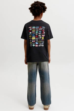 T-shirt met backprint - zwart