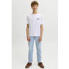 JACK & JONES JUNIOR T-shirt met backprint - wit