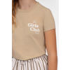 NIK&NIK rechtvallend T-shirt met backprint - lichtbruin