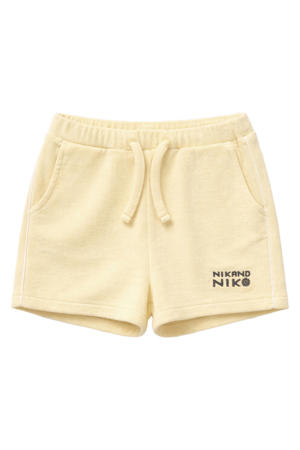 regular waist sweatshort lichtgeel