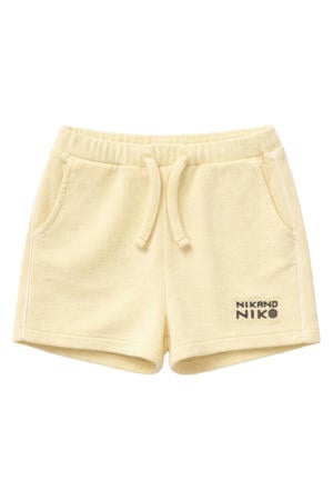 regular waist sweatshort lichtgeel