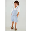 Mango Kids tuinbroek light blue denim