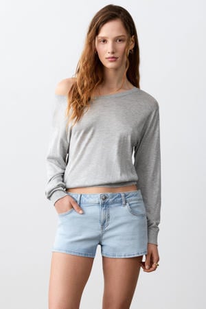 short light blue denim