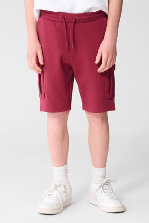 regular waist sweatshort donkerrood