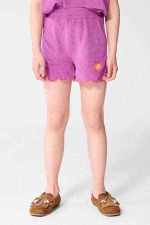 regular waist casual short paars