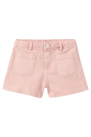 denim short roze