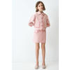 Mango Kids denim spijkerrok roze