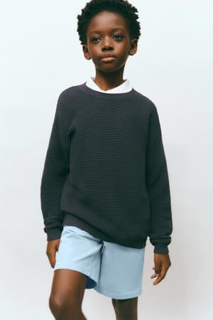 casual short lichtblauw
