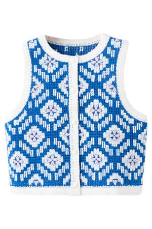 gilet blauw