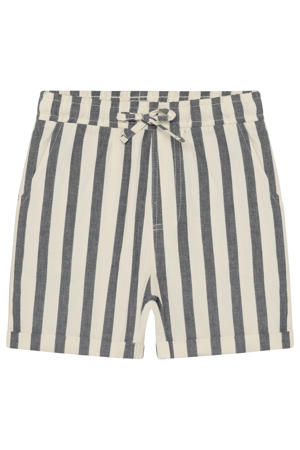straight regular waist gestreepte casual short beige