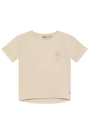 T-shirt met backprint beige