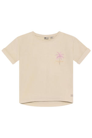 T-shirt met backprint beige