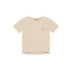 Daily7 T-shirt met backprint beige