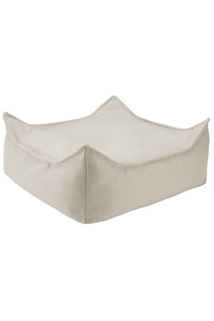 Aardekleurige Outdoor Vierkante Ottoman