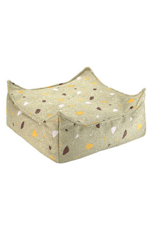 Terrazzo Mos Vierkante Ottoman
