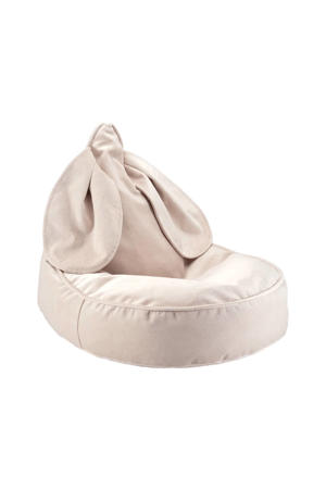 Vergrijsd Beige Konijnenzitzak