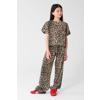 Shoeby blousetop met panterprint bruin