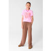 Shoeby wide leg high waist casual broek bruin