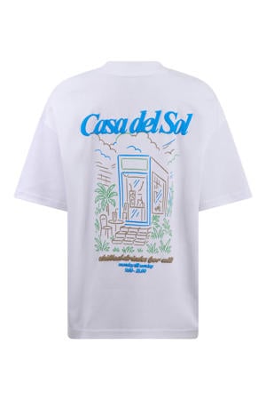 T-shirt met backprint wit