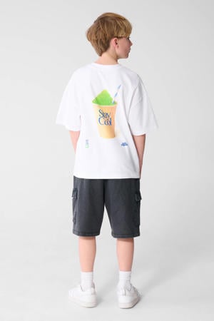 T-shirt met backprint wit